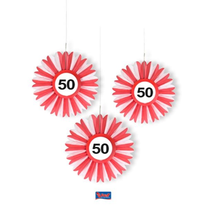 50 Jaar Verkeersbord Honeycomb Waaier 50 Jaar Verkeersbord Honeycomb Waaier